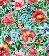 Image result for Big Flower Fabric