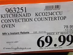 Image result for Costco KitchenAid Convection Countertop Oven