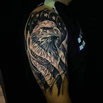 Image result for Eagle American Flag Arm Tattoo