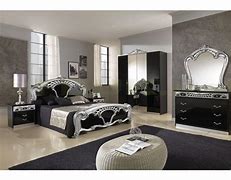 Image result for Mirrored Bedroom Furniture Sets Black