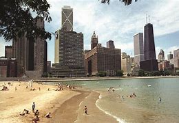 Image result for Oak Street Beach Chicago IL Sun