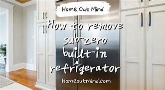 Image result for How to Remove a Built in Refrigerator