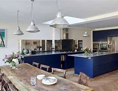 Image result for Navy Blue Kitchen Decor