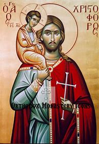 Image result for St. Christopher Icon