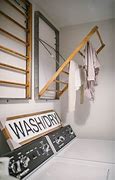 Image result for DIY Pull Down Laundry Room Drying Rack