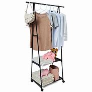 Image result for clothing racks with shelf