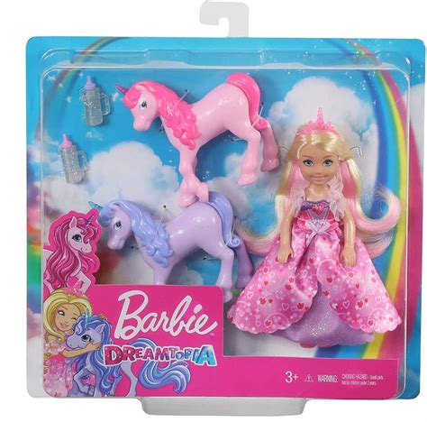 Buy Barbie Dreamtopia Chelsea Princess & Baby Unicorn Set at Home Bargains
