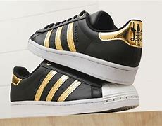 Image result for Adidas Black Gold Shoes