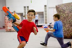 Image result for Kids Doing Nerf Wars