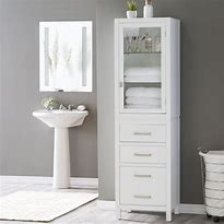 Image result for Tall Bathroom Linen Storage Cabinets