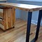 Image result for Rustic Wood and Metal Desk Industrial