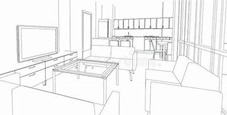 Image result for Open Space with Kitchen and Living Room with Island