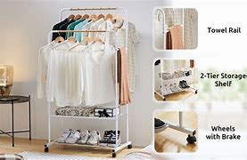 Image result for Rolling Clothes Rack