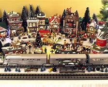 Image result for Christmas Train Layouts