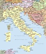 Image result for Areas of Italy Map