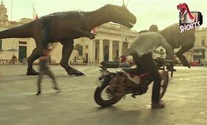 Image result for Jurassic World Motorcycle Scene