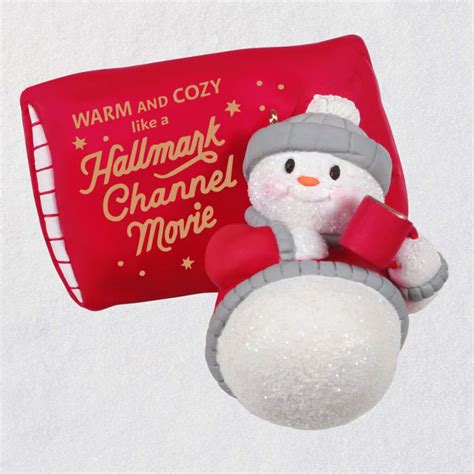 Hallmark Channel Warm & Cozy Christmas Snowman Ornament   Hallmark  
