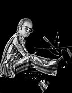 Image result for Elton John Piano Black and White