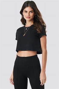 Image result for Crop Top Woman Blank White