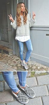 Image result for Rainbow Checkered Vans Outfit