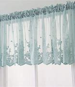 Image result for Adelina Lace Curtain Panel With Valance, 60 X 84, Antique Gold