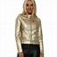 Image result for Gold Metallic Leather Jacket