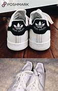Image result for Adidas Stan Smith Black Stripe and White