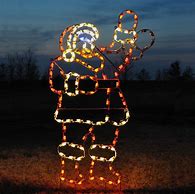 Image result for Lighted Santa