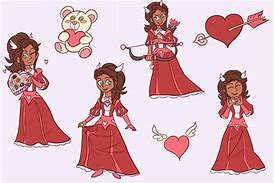 Image result for Valentine Princess Clip Art