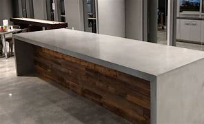 Image result for Concrete Waterfall Countertop