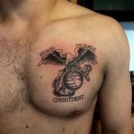 Image result for Marine Tattoo Chest