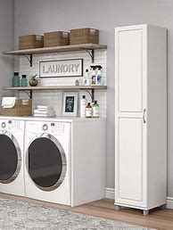 Image result for Wood Laundry Room Cabinets