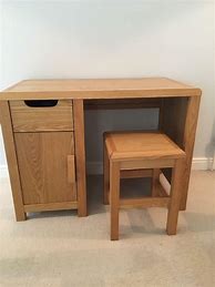 Image result for Natural Solid Wood Desk