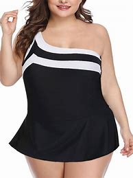 Image result for Plus Size One Piece Swimdress