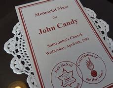 Image result for John Candy Death Funeral Casket