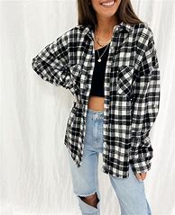 Image result for Black and White Flannel