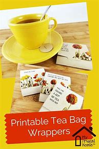 Image result for Free Printable Tea Bag Wrappers