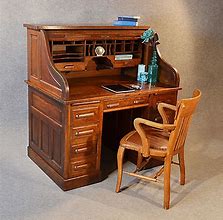 Image result for Antique Oak Writing Desk