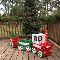 Image result for Outdoor Christmas Train