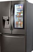 Image result for lg black stainless steel fridge