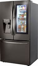 Image result for Black Stainless Steel Refrigerator Top Freezer