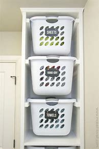 Image result for DIY Laundry Room Basket Storage