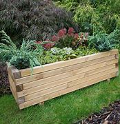 Image result for Modern Horizontal Wood Planter Box