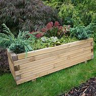 Image result for Wood Planters for the Yard