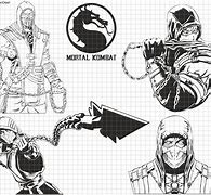 Image result for Mortal Kombat Scorpion Stencil