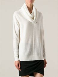 Image result for White Cowl Neck Sweater