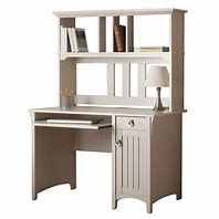 Image result for 2 Person Computer Desk with Hutch Wood Look
