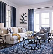 Image result for Living Room Drapes Blue