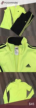 Image result for Yellow Black Adidas Tracksuit