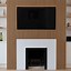 Image result for Wood Wall with Fireplace